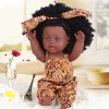 Simulation Baby Doll Toy Vinyl Material To Accompany Interactive Game Black Doll